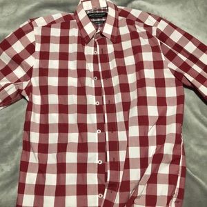 Nick Graham Button Up Red and White